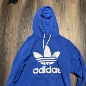 Blue adidas hoodie